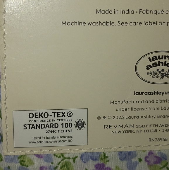 ❌️SOLD❌️ Emogene Laura Ashley Queen Sheet Set 100% Cotton - Picture 9 of 15